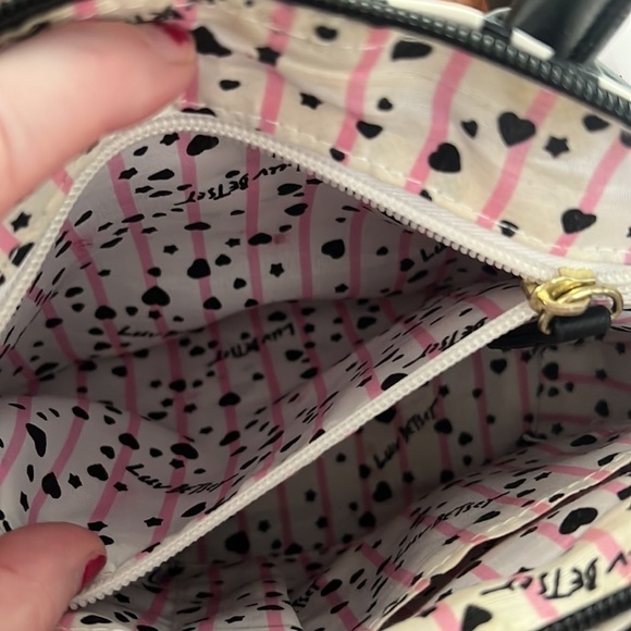 Betsey Johnson LUV Top handle little bag & crossbody detachable strap Barbiecore - Picture 7 of 12